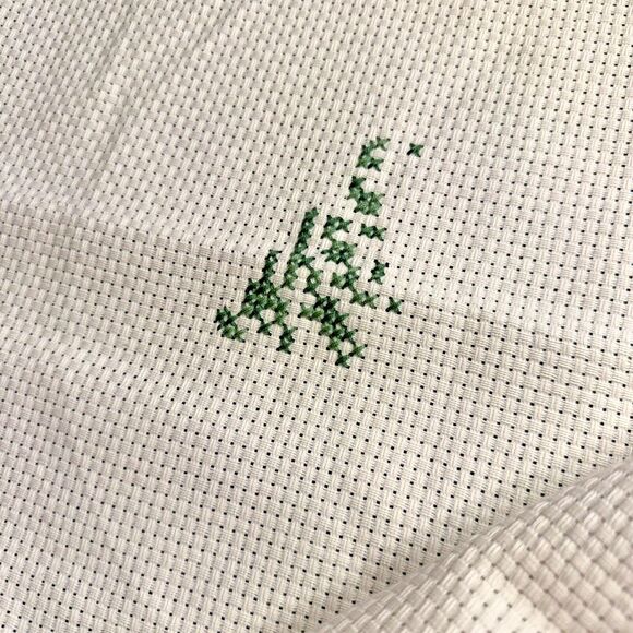 Incomplete Janlynn Christmas Counted Cross Stitch Santa Tree Skirt Kit Holiday - Picture 4 of 8